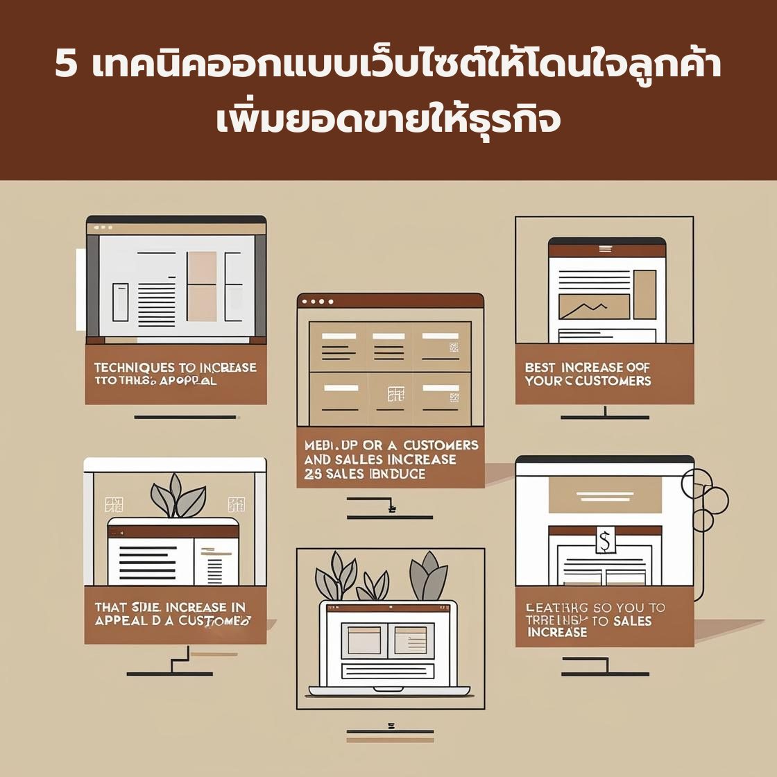5 เทคนิคออกแบบเว็บไซต์ให้โดนใจลูกค้า เพิ่มยอดขายให้ธุรกิจ